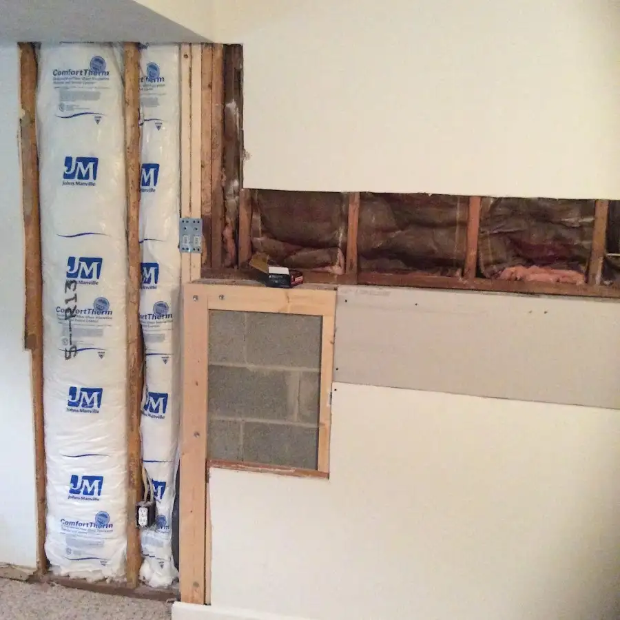 Wall insulation replacement during Contents Cleaning & Restoration in Noblesville